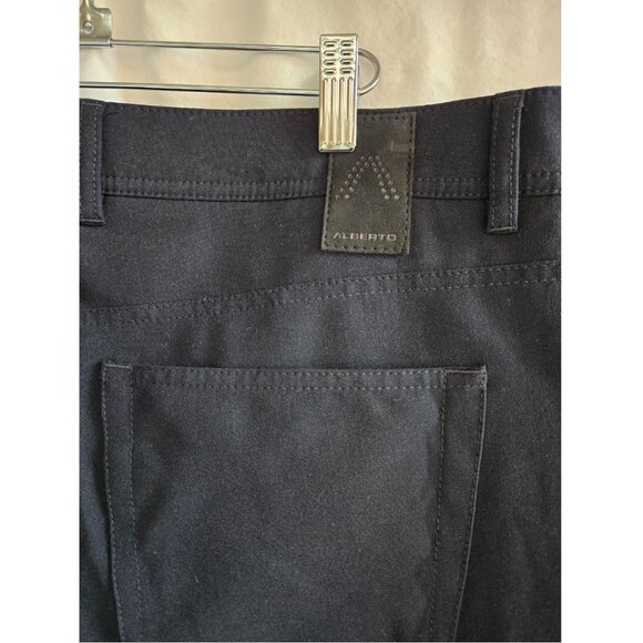 Alberto Pants Men's 40 x 30.5 ALTERED Ceramica Modern Fit Dress Pants Black - Picture 6 of 8